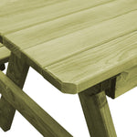HKH Mesa Infantil com Bancos P/ Piqueniques Pinho Impregnado - Verde
