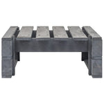 HKH Otomana de palés para jardín Madera - Gris