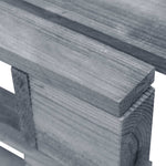 HKH Otomana de palés para jardín Madera - Gris