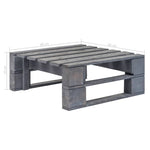HKH Otomana de palés para jardín Madera - Gris