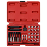 HKH 4 Pcs Conjunto de Sofás P/ Jardim C/ Almofadões Vime Pe - Preto