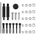 HKH 4 Pcs Conjunto de Sofás P/ Jardim C/ Almofadões Vime Pe - Preto