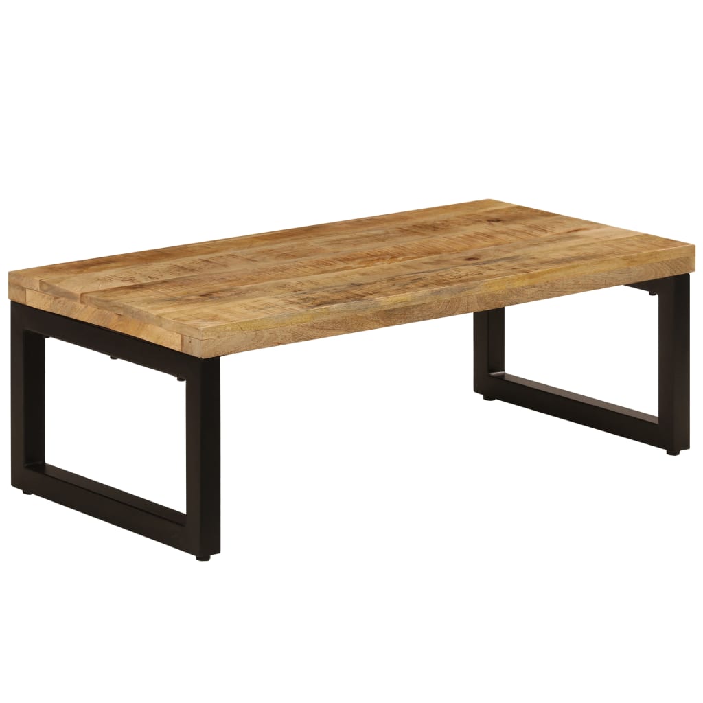Mesa de centro HKH de madera maciza de mango y acero