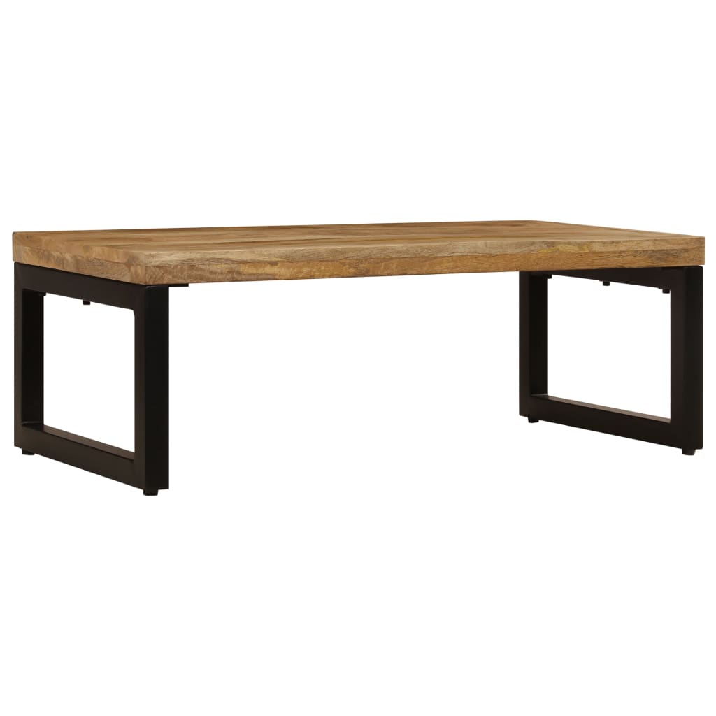 Mesa de centro HKH de madera maciza de mango y acero