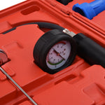 HKH Kit de Prueba de Presión para Sistemas de Refrigeración y Tapas de Radiador - 18 Piezas