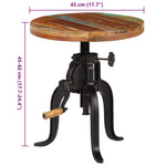HKH Mesa de Apoio 45x (45-62) Cm em Ferro Fundido