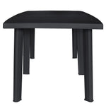 HKH Mesa de Jardim 216x90x72 Cm Plástico - Antracite