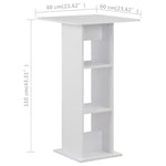 HKH Mesa de Bar - Branco