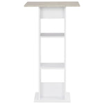 HKH Mesa de Bar e Cinzento Cimento - Branco
