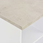 HKH Mesa de Bar e Cinzento Cimento - Branco
