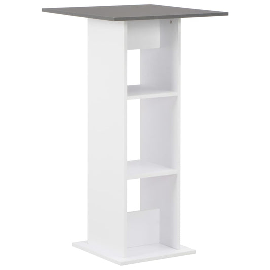 HKH Mesa de Bar e Antracite - Branco