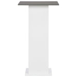 HKH Mesa de Bar e Antracite - Branco