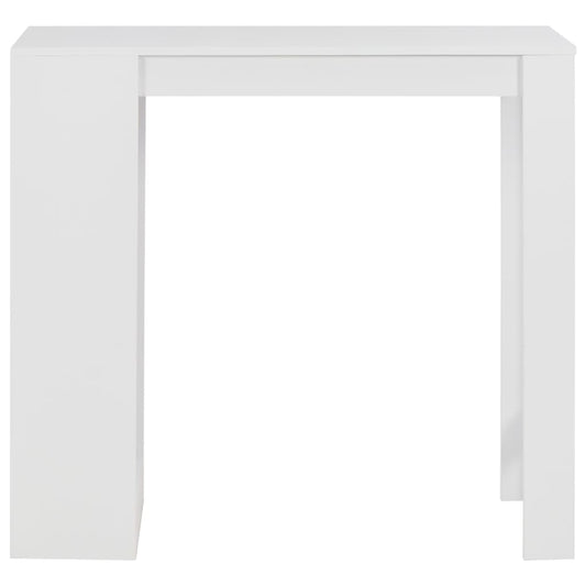 HKH Mesa de Bar com Prateleira - Branco