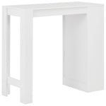HKH Mesa de Bar com Prateleira - Branco