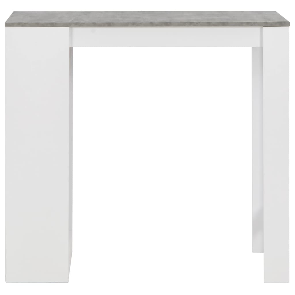 HKH Mesa de Bar con Estantería - Blanco