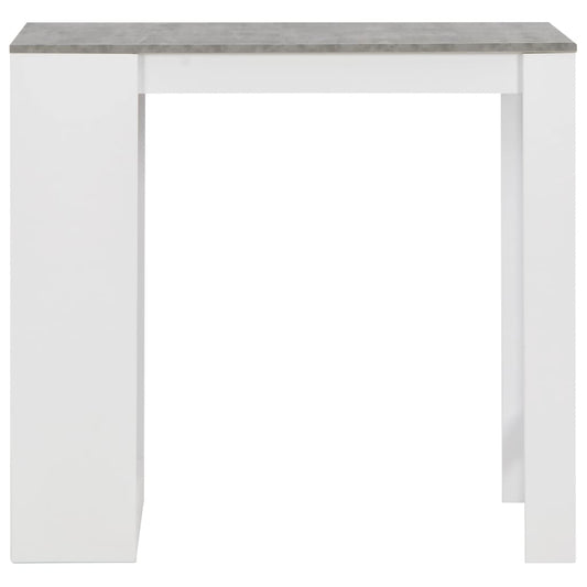 HKH Mesa de Bar com Prateleira - Branco