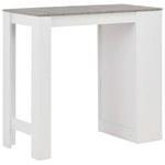 HKH Mesa de Bar com Prateleira - Branco
