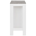 HKH Mesa de Bar com Prateleira - Branco