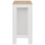 HKH Mesa de Bar com Prateleira - Branco