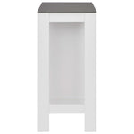 HKH Mesa de Bar com Prateleira - Branco