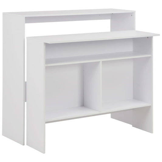 HKH Mesa de Bar com 2 Tampos - Branco