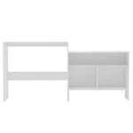 HKH Mesa de Bar com 2 Tampos - Branco