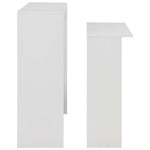 HKH Mesa de Bar com 2 Tampos - Branco