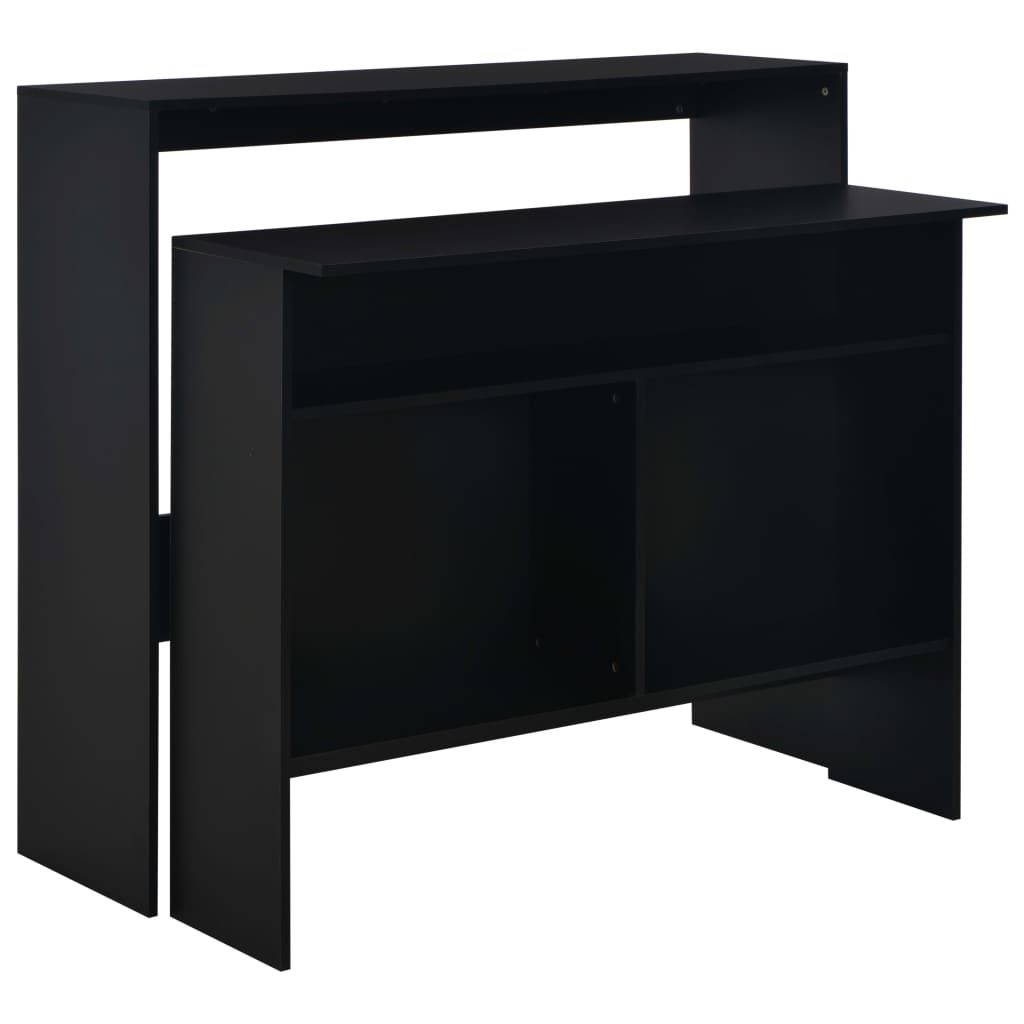 Mesa de bar HKH con 2 tableros - Negro