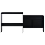 HKH Mesa de Bar com 2 Tampos - Preto