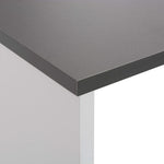 HKH Mesa de Bar com 2 Tampos e Cinzento - Branco