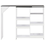 HKH Mesa de Bar com Prateleira Móvel - Branco