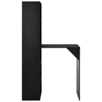 HKH Mesa de Bar com Armário - Preto