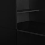 HKH Mesa de Bar com Armário - Preto