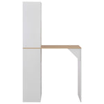 HKH Mesa de Bar com Armário - Branco