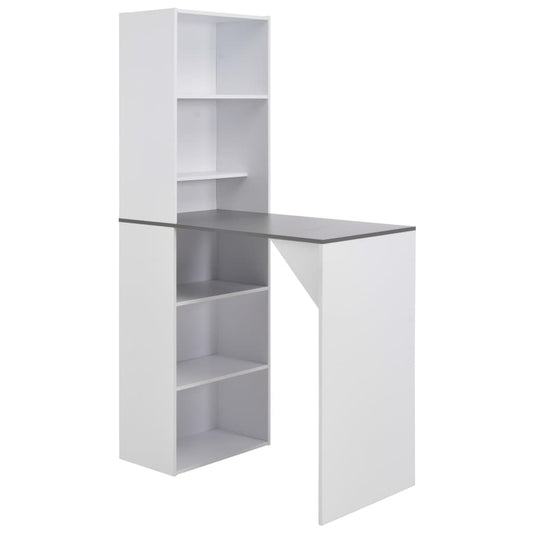 HKH Mesa de Bar com Armário - Branco