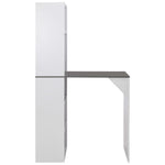 HKH Mesa de Bar com Armário - Branco