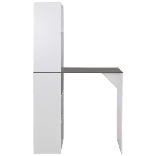 HKH Mesa de Bar com Armário - Branco