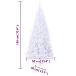 HKH Árvore de Natal Artificial de 620 Ramos com Suporte