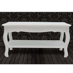 HKH Mesa de Centro com 2 Prateleiras Mdf - Branco