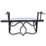 HKH Mesa de Varanda Suspensa Mosaico Azul e Branco - Multicolor