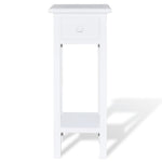 HKH Mesa Auxiliar con Cajón - Blanco