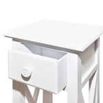 HKH Mesa Auxiliar con Cajón - Blanco