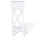 HKH Mesa Auxiliar con Cajón - Blanco