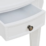 HKH Mesa de Apoio Meia-lua com Gaveta - Branco