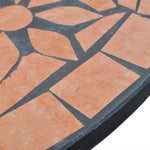 HKH Mesa de Bistrô 60 Cm Mosaico Cor Terracota - Marrom