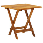 HKH Mesa de Bistrô 46x46x47 Cm Madeira de Acácia Sólida - Marrom