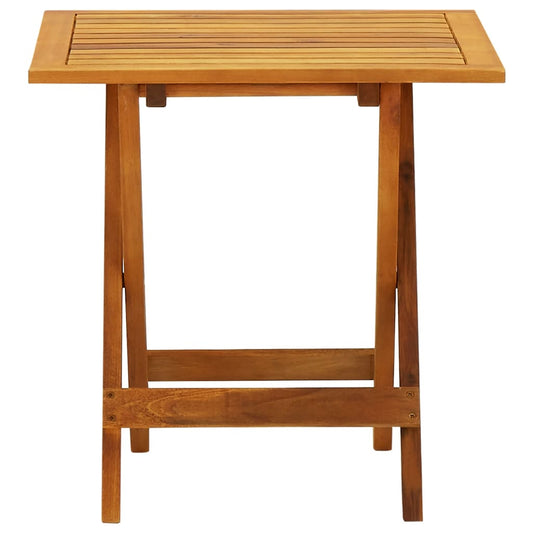 HKH Mesa de Bistrô 46x46x47 Cm Madeira de Acácia Sólida - Marrom