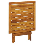 HKH Mesa de Bistrô 46x46x47 Cm Madeira de Acácia Sólida - Marrom