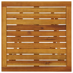 HKH Mesa de Bistrô 46x46x47 Cm Madeira de Acácia Sólida - Marrom