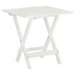 HKH Mesa de Bistrô 46x46x47 Cm Madeira de Acácia Sólida Branco - Marrom